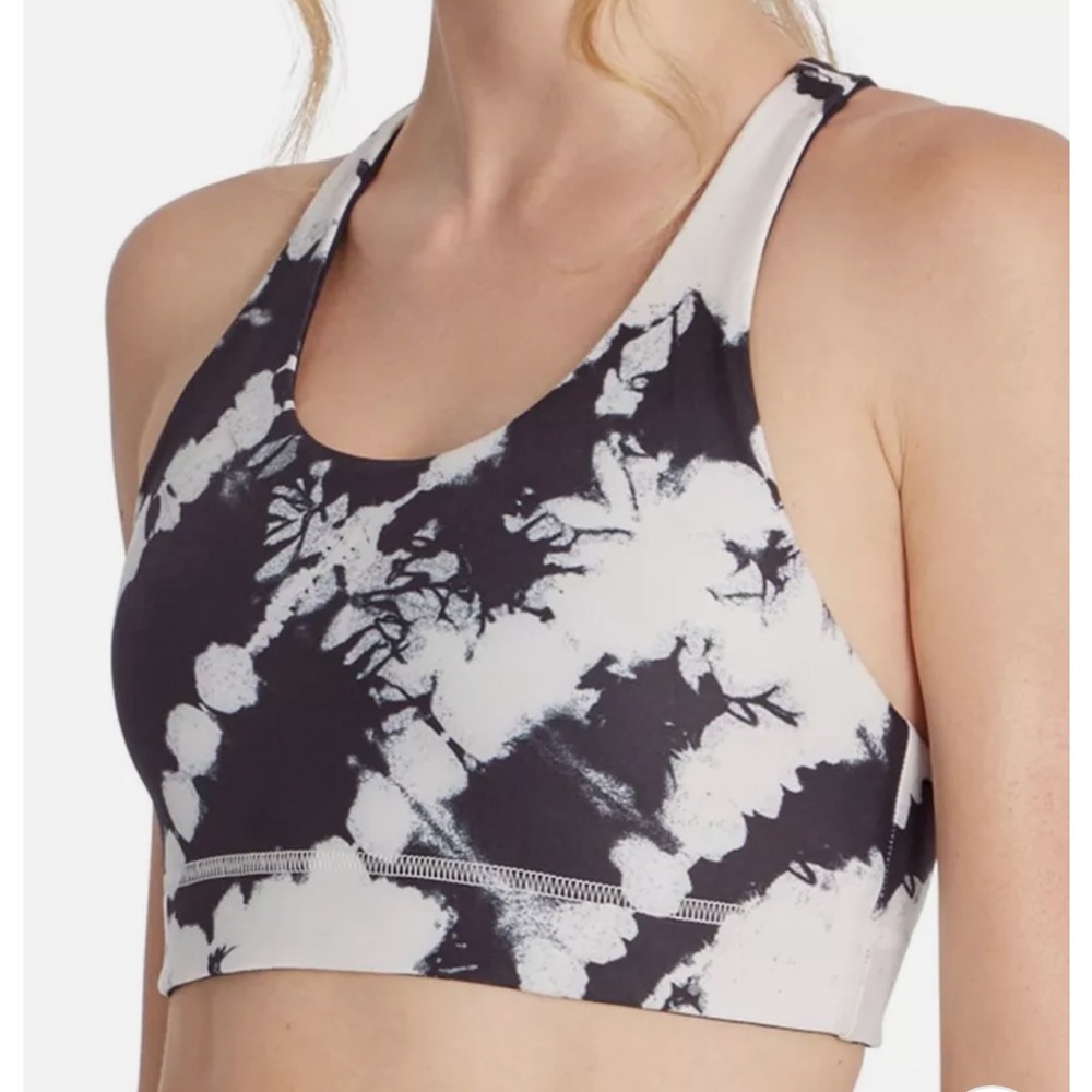 Wildfox Women's Black/White Reversible Tie-Dye Sports Bra